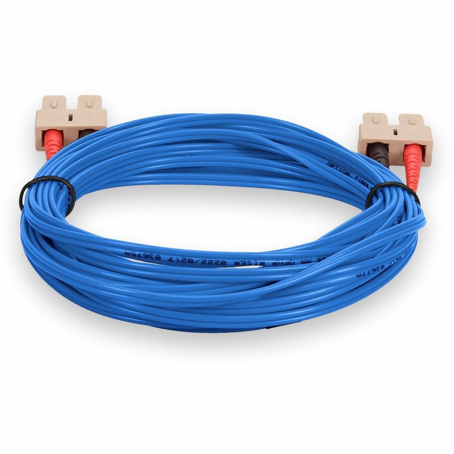 AddOn 5m SC (Male) to SC (Male) Blue OM1 Duplex PVC Fiber Patch Cable