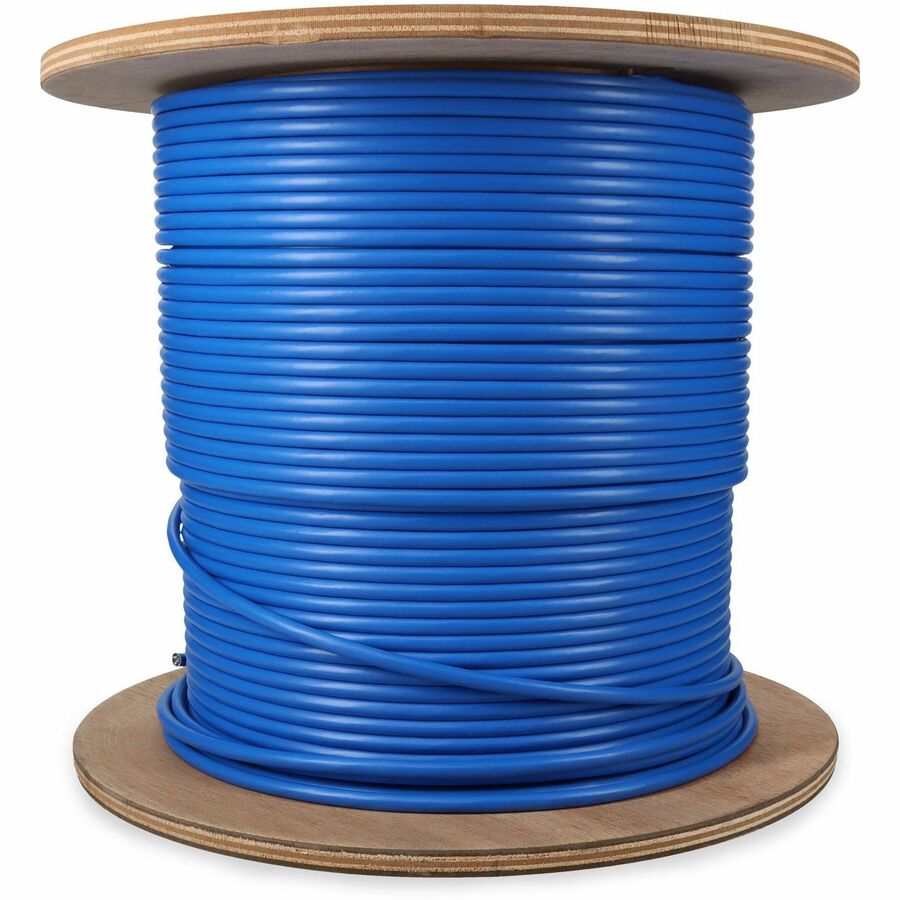 AddOn 500ft Non-Terminated Shielded Blue Cat6A STP Plenum Copper Bulk Cable