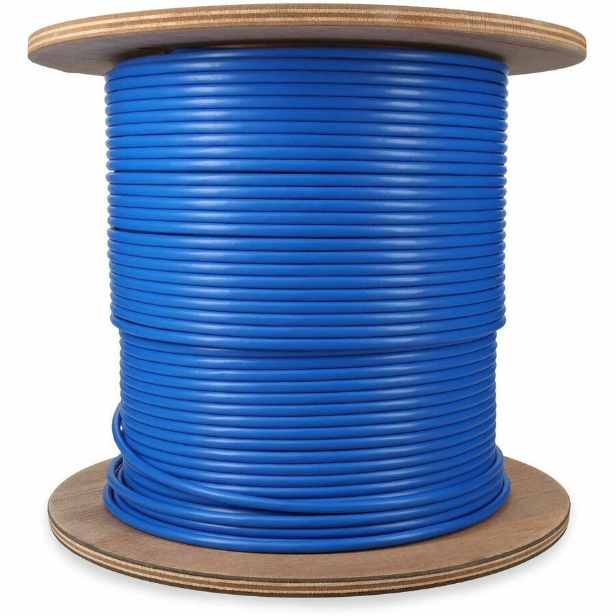 AddOn 500ft Non-Terminated Shielded Blue Cat6A STP Plenum Copper Bulk Cable