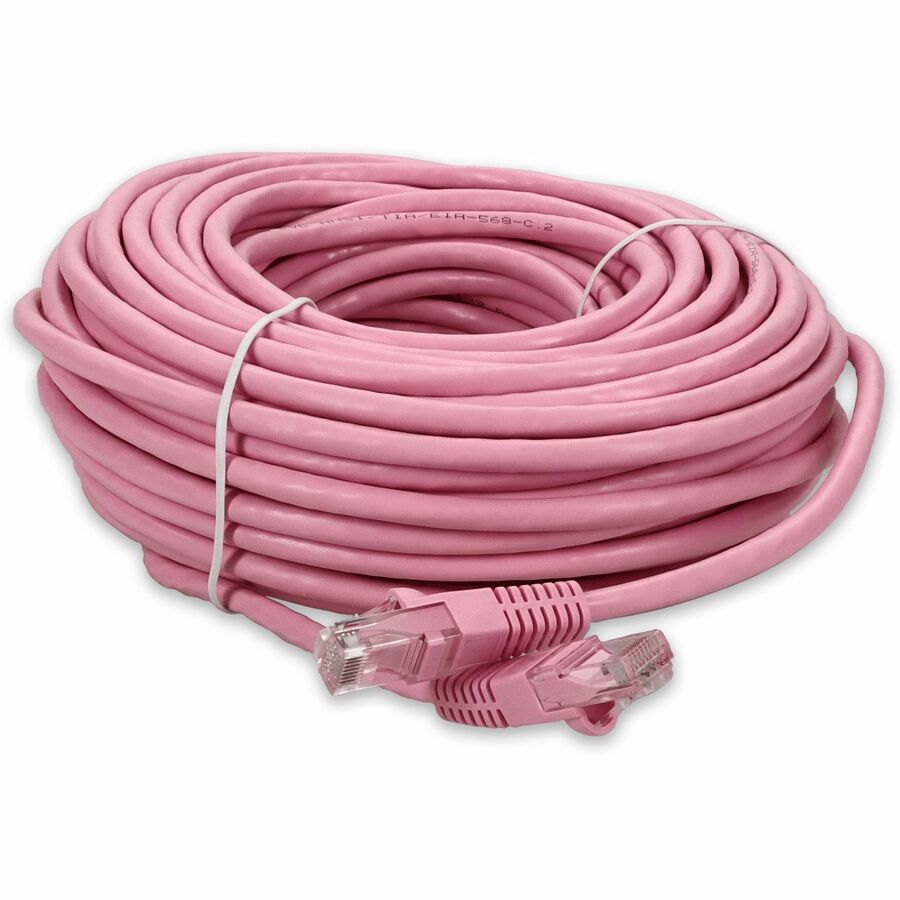 AddOn 51ft RJ-45 (Male) to RJ-45 (Male) Pink Cat6 UTP PVC Copper Patch Cable
