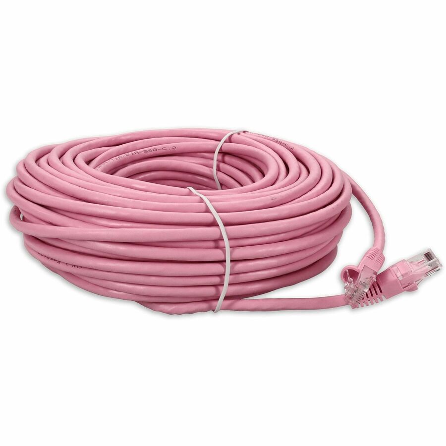 AddOn 51ft RJ-45 (Male) to RJ-45 (Male) Pink Cat6 UTP PVC Copper Patch Cable