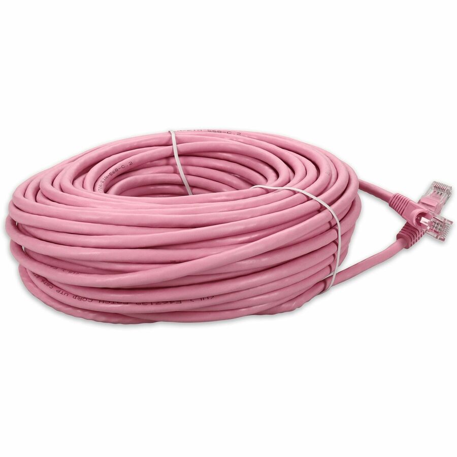 AddOn 51ft RJ-45 (Male) to RJ-45 (Male) Pink Cat6 UTP PVC Copper Patch Cable