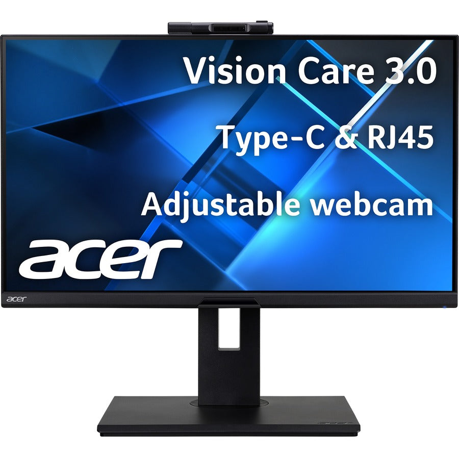Acer B248Y Webcam Full HD LCD Monitor - 16:9 - Black