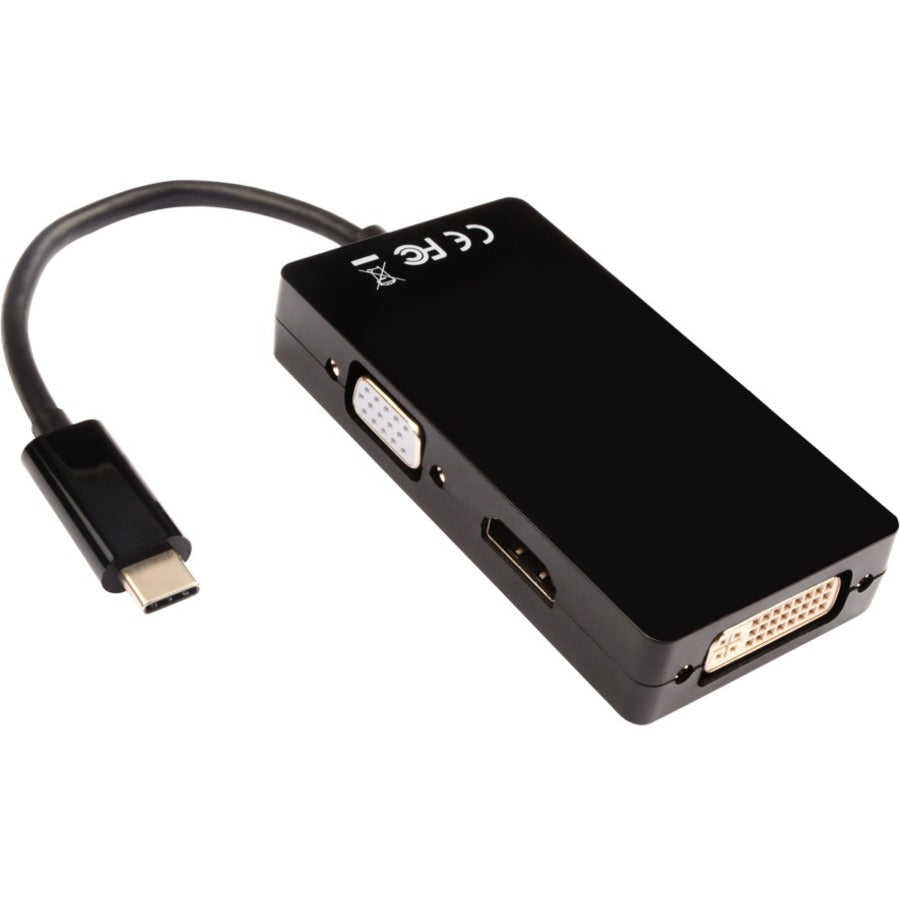 V7 USB-C Male to VGA Female, DVI Female, HDMI 1.4 Female HDMI: 9Gbps 4K UHD