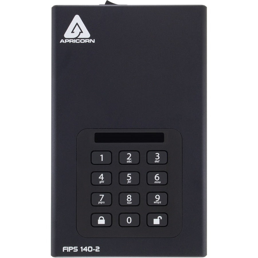 Apricorn Aegis Padlock DT FIPS ADT-3PL256F-18TB 18 TB Desktop Hard Drive - External - Black - TAA Compliant