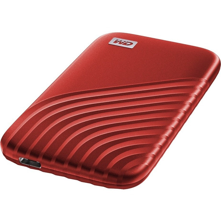WD My Passport WDBAGF0020BRD-WESN 2 TB Portable Solid State Drive - External - Red