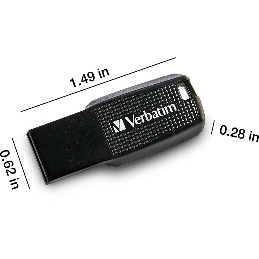 VERBATIM 64GB ERGO USB BLACK