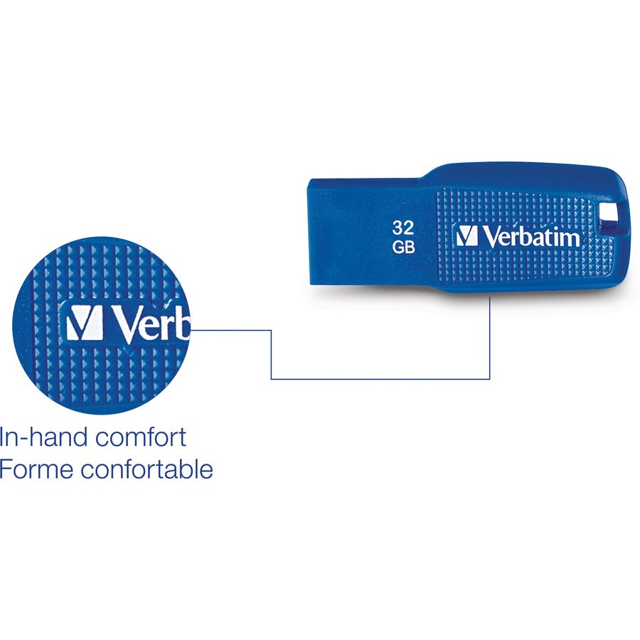 Verbatim 32GB Ergo USB 3.0 Flash Drive - Blue