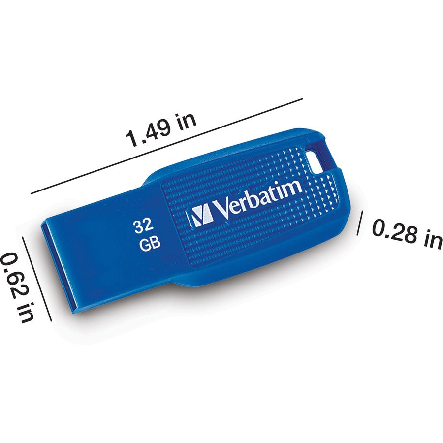 Verbatim 32GB Ergo USB 3.0 Flash Drive - Blue