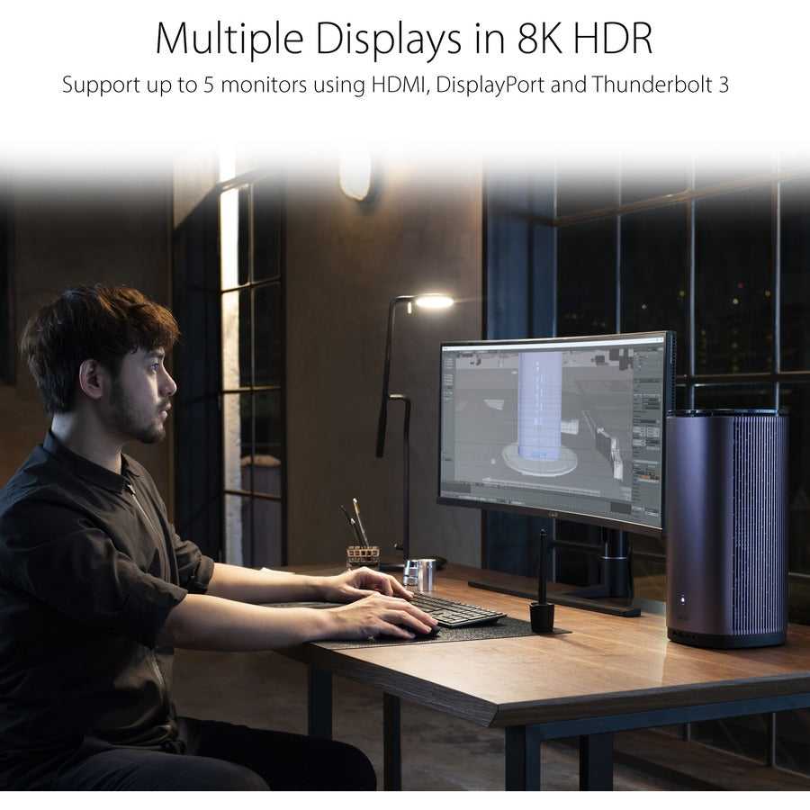 Asus ProArt PA90 PA90-M7168ZN Desktop Computer - Intel Core i7 9th Gen i7-9700K - 16 GB - 1 TB HDD - 512 GB SSD - Mini PC - Midnight Blue