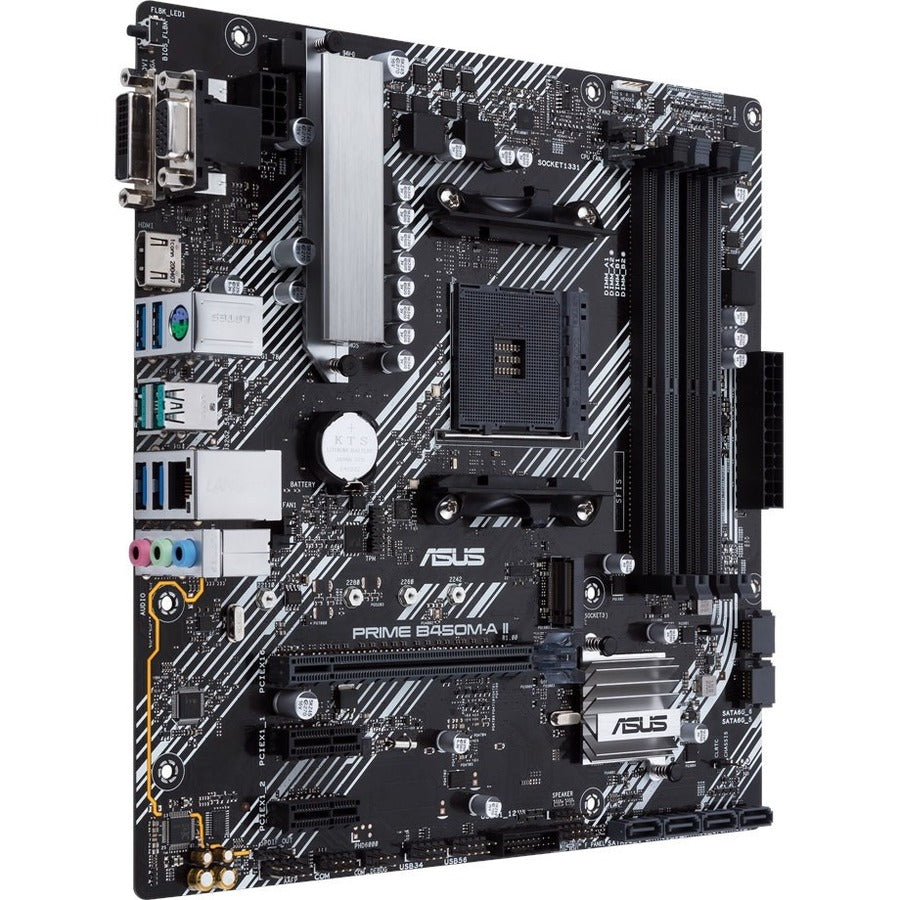 Asus Prime B450M-A II Desktop Motherboard - AMD B450 Chipset - Socket AM4 - Micro ATX