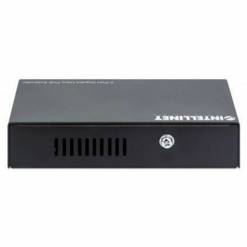 Intellinet 2-Port Gigabit Ultra PoE Extender, Adds up to 100 m (328 ft.) to PoE Range, PoE Power Budget 60 W, Two PSE Ports with 30 W Output Each, IEEE 802.3bt/at/af Compliant, Metal Housing