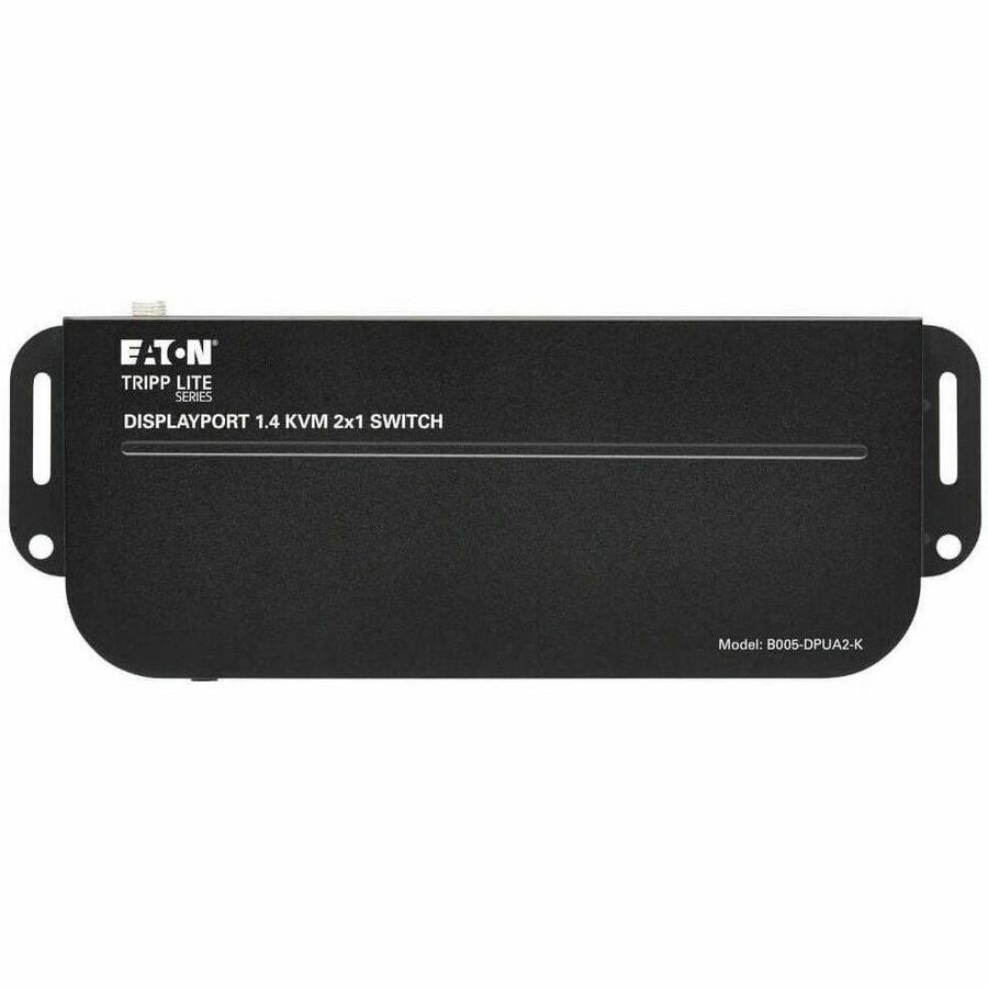 Eaton Tripp Lite Series 2-Port DisplayPort/USB KVM Switch - 4K 60 Hz, HDR, HDCP 2.2, IR, DP 1.4, USB Sharing, USB 3.0 Cables