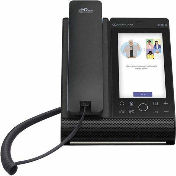 AudioCodes C470HD IP Phone - Corded - Corded/Cordless - Wi-Fi