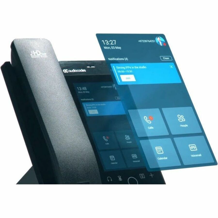 AudioCodes C470HD IP Phone - Corded - Corded/Cordless - Wi-Fi