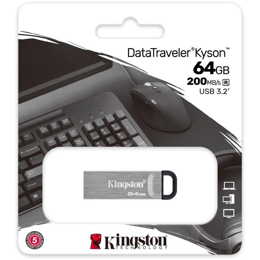 Kingston DataTraveler Kyson 64GB USB3.2 Gen 1 Flash Drive