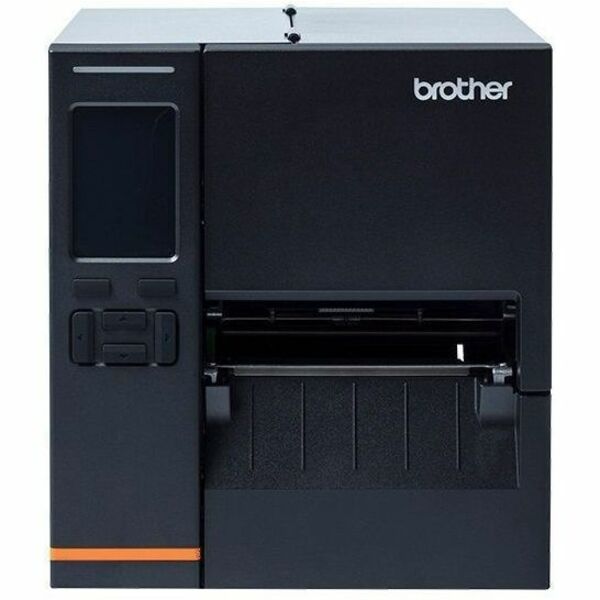 Brother TJ-4021TN Desktop Direct Thermal/Thermal Transfer Printer - Monochrome - Label/Receipt Print - USB - Serial - Black
