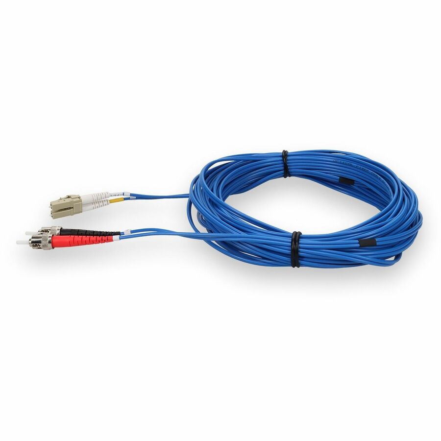 AddOn 3m LC (Male) to ST (Male) Blue OM4 Duplex Fiber OFNR (Riser-Rated) Patch Cable