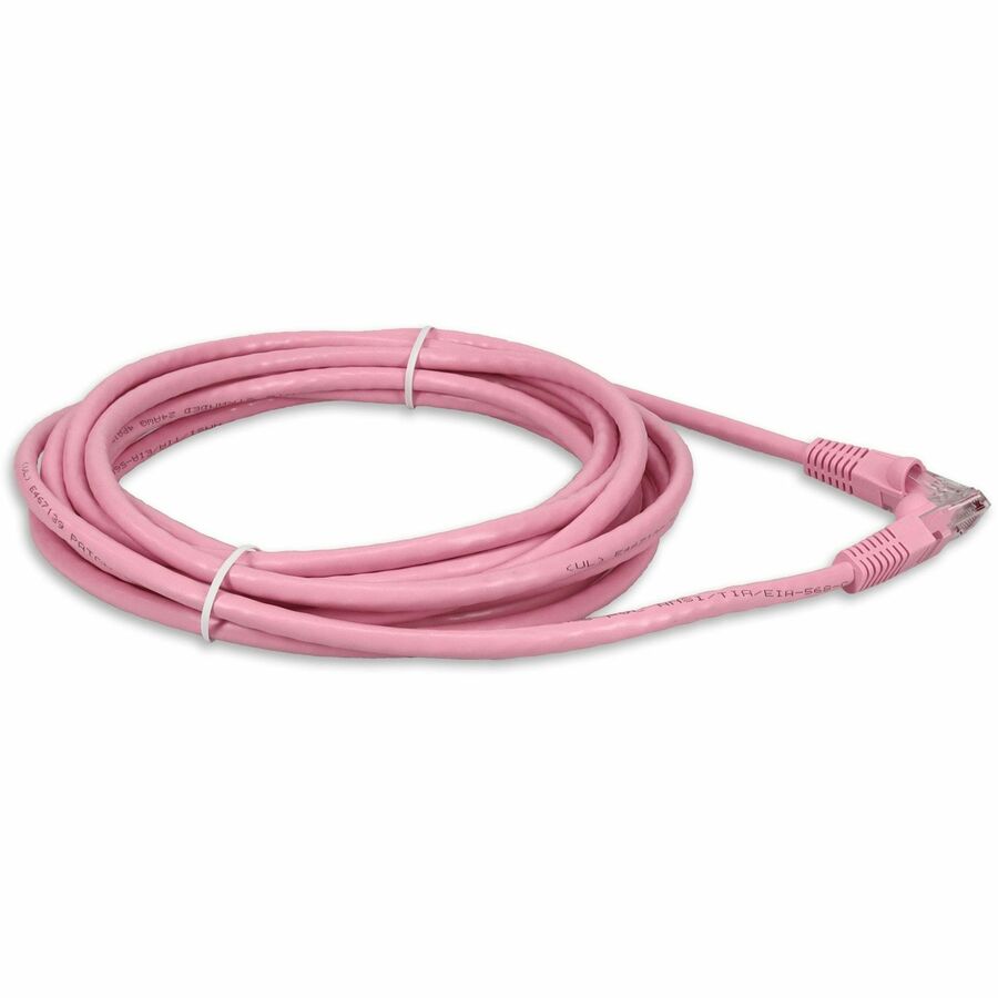 AddOn 50ft RJ-45 (Male) to RJ-45 (Male) Straight Pink Cat6 UTP PVC Copper Patch Cable