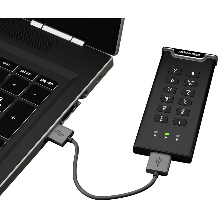 iStorage diskAshur M2 SSD 1 TB | FIPS 140-3 Level 3 Compliant | Incorporated Common Criteria EAL 5+ | PIN protected | Dust/Water Resistant