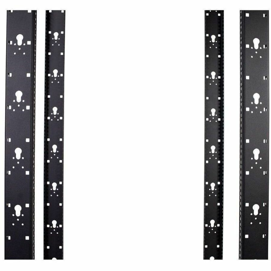 2 POST RACK 25U BLACK