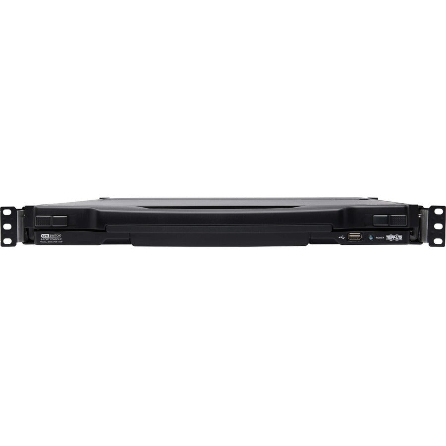 Eaton Tripp Lite Series NetDirector 8-Port DisplayPort KVM Switch Console with 17 in. LCD, IP Remote Access, Dual Rail, 1U Rack-Mount, TAA