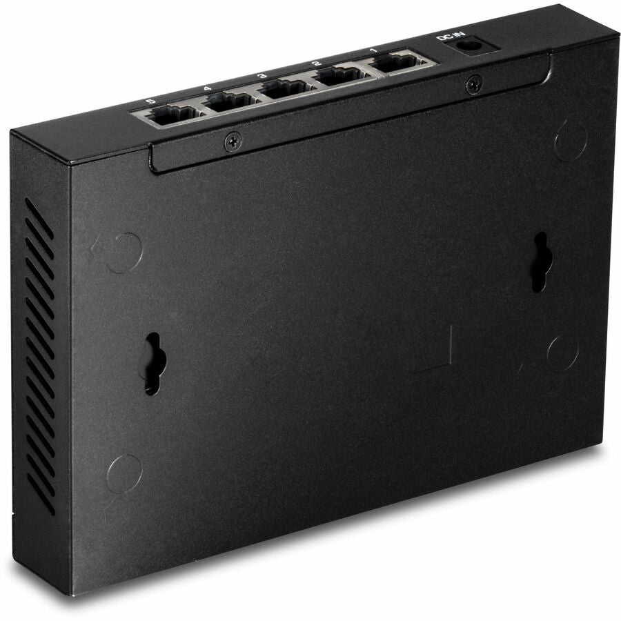 TRENDnet 5-Port Unmanaged 2.5G Gaming Switch, TEG-S350, 5 x 2.5GBASE-T Ports, 25Gbps Switching Capacity, Ethernet Splitter, NDAA & TAA Compliant, Fanless, Wall Mountable, Lifetime Protection, Black
