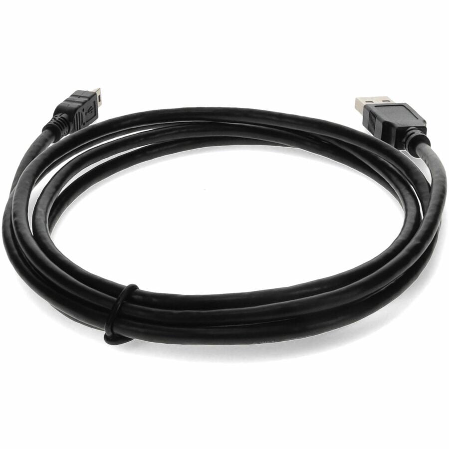 AddOn 6ft USB 2.0 (A) Male to Mini-USB 2.0 (B) Male Black Cable