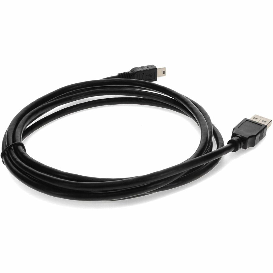 AddOn 6ft USB 2.0 (A) Male to Mini-USB 2.0 (B) Male Black Cable