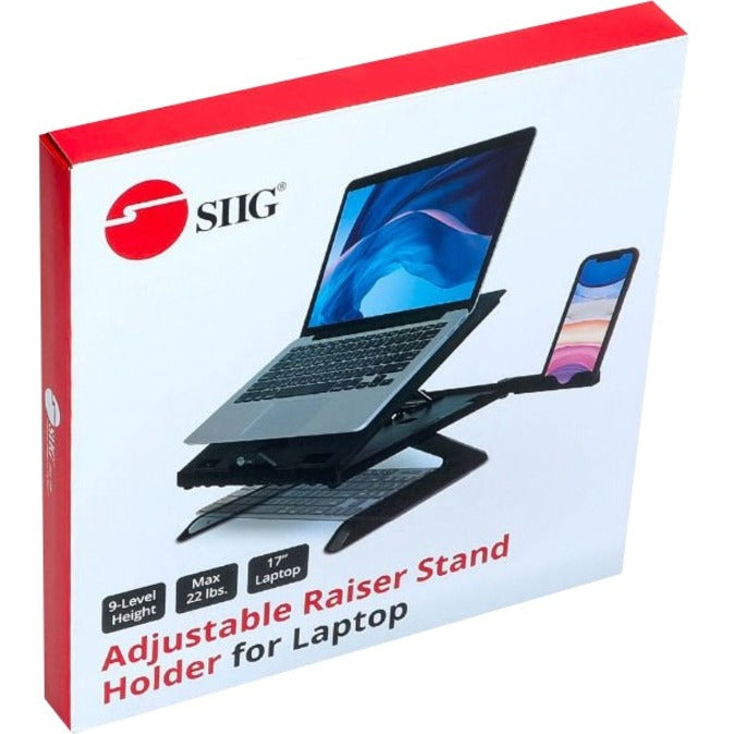 SIIG Adjustable Riser Stand Holder for Laptop up to 17"