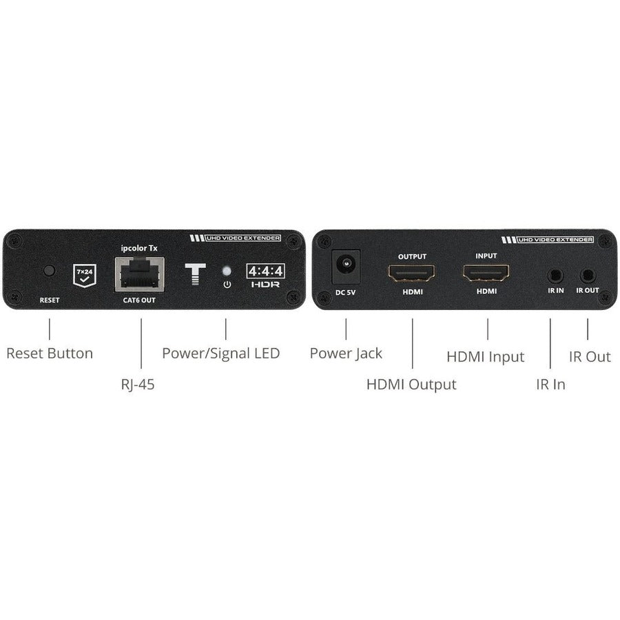 SIIG ipcolor 4K HDMI 2.0 Extender with IR, HDR and ARC
