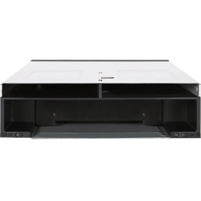 Icy Dock FlexiDOCK MB095SP-B Drive Enclosure for 5.25" SATA/600 - Serial ATA/600 Host Interface Internal - Black, Silver