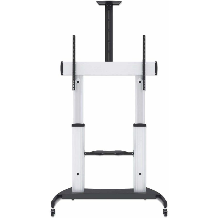 Manhattan Aluminum Heavy-Duty Height-Adjustable Multimedia TV Cart