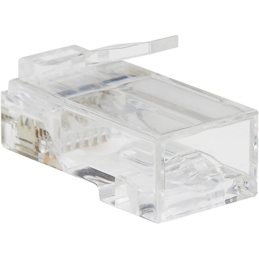 Eaton Tripp Lite Series Cat6 RJ45 Pass-Through UTP Modular Plug, 50 Pack, TAA