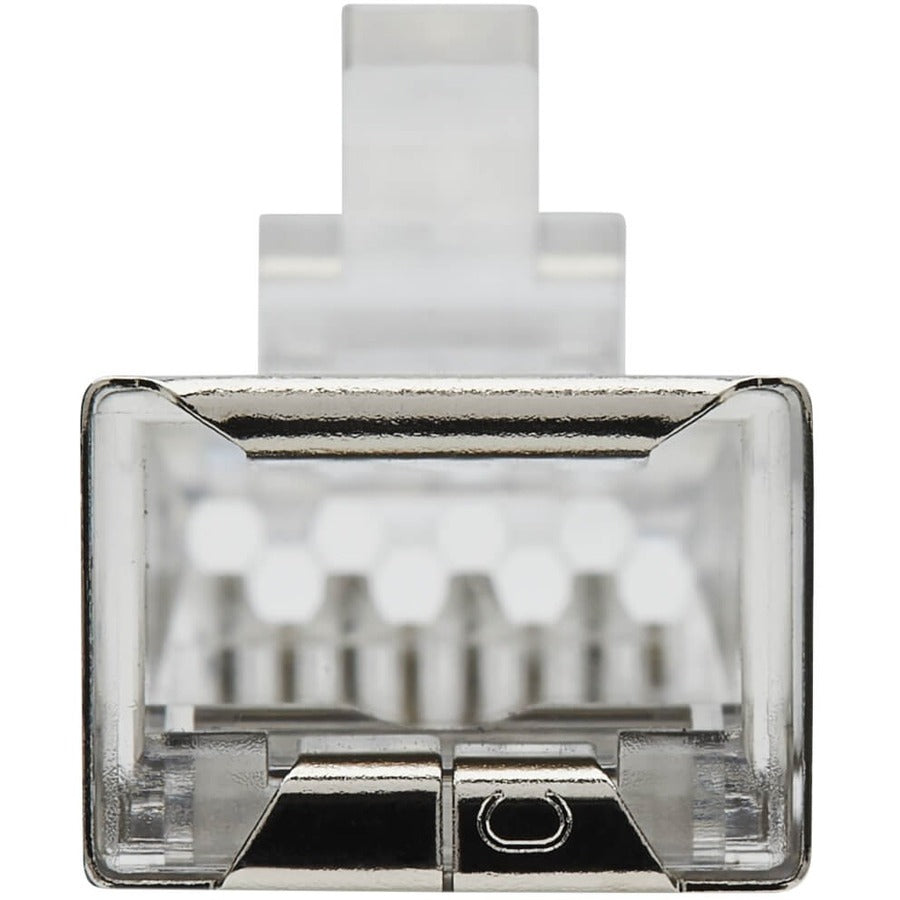 Eaton Tripp Lite Series Cat6 RJ45 Pass-Through FTP Modular Plug, 100 Pack, TAA