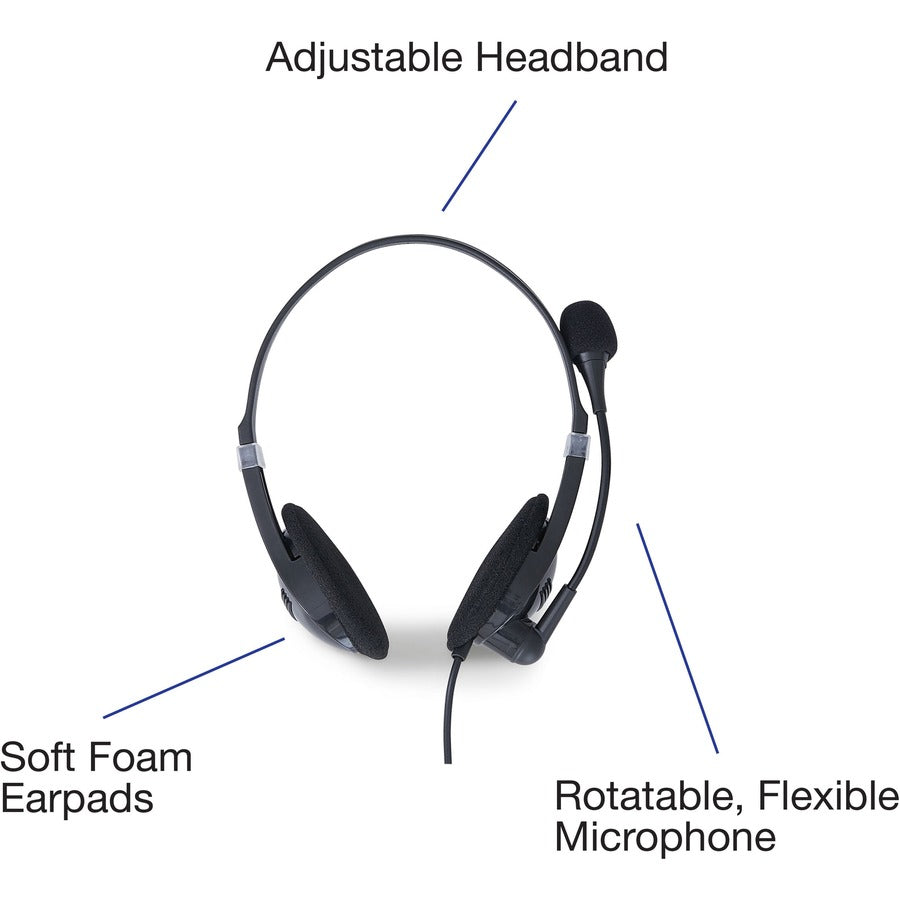 STEREO HEADSET W/MIC AND REMOTE