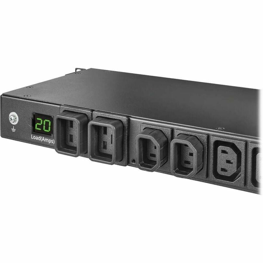 Eaton Tripp Lite Series 3.7kW 208/230V Single-Phase Local Metered PDU - 8 C13 & 2 C19 Outlets, L6-20P Input, 6 ft. Cord, 1U