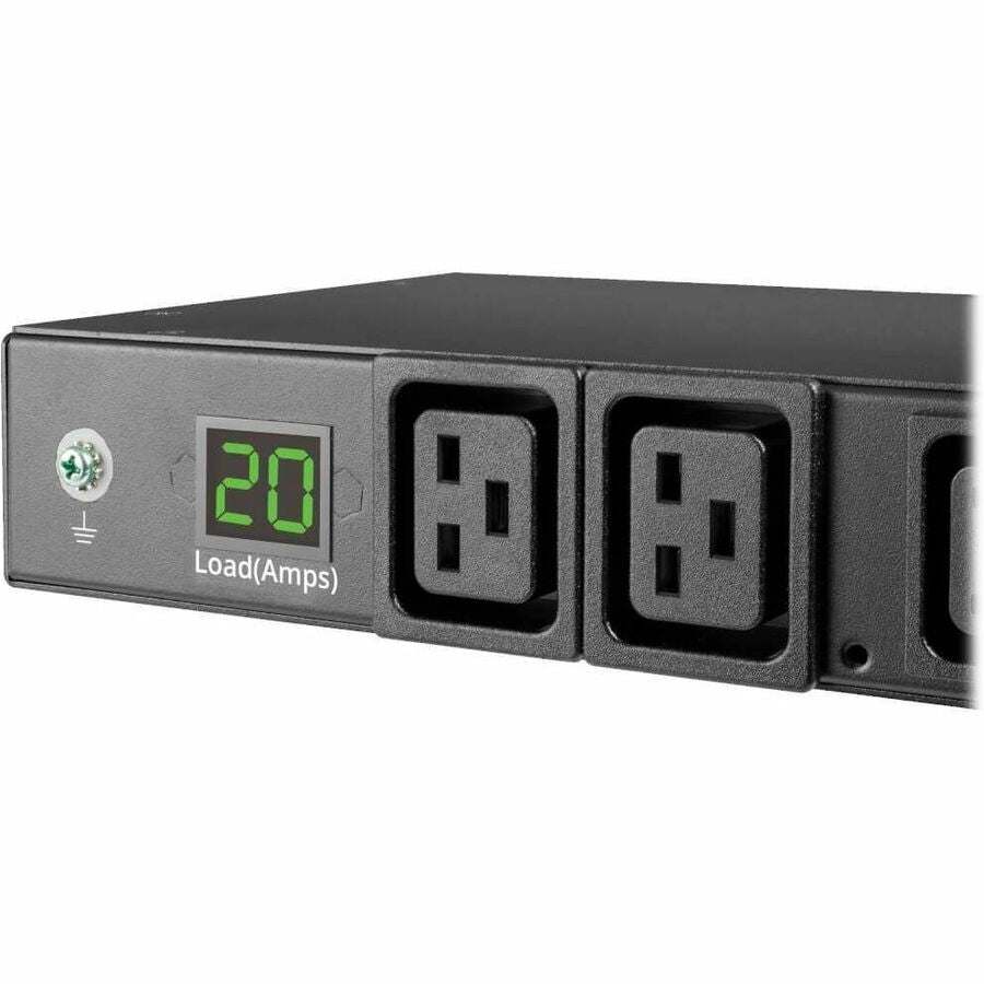 Eaton Tripp Lite Series 3.7kW 208/230V Single-Phase Local Metered PDU - 8 C13 & 2 C19 Outlets, L6-20P Input, 6 ft. Cord, 1U