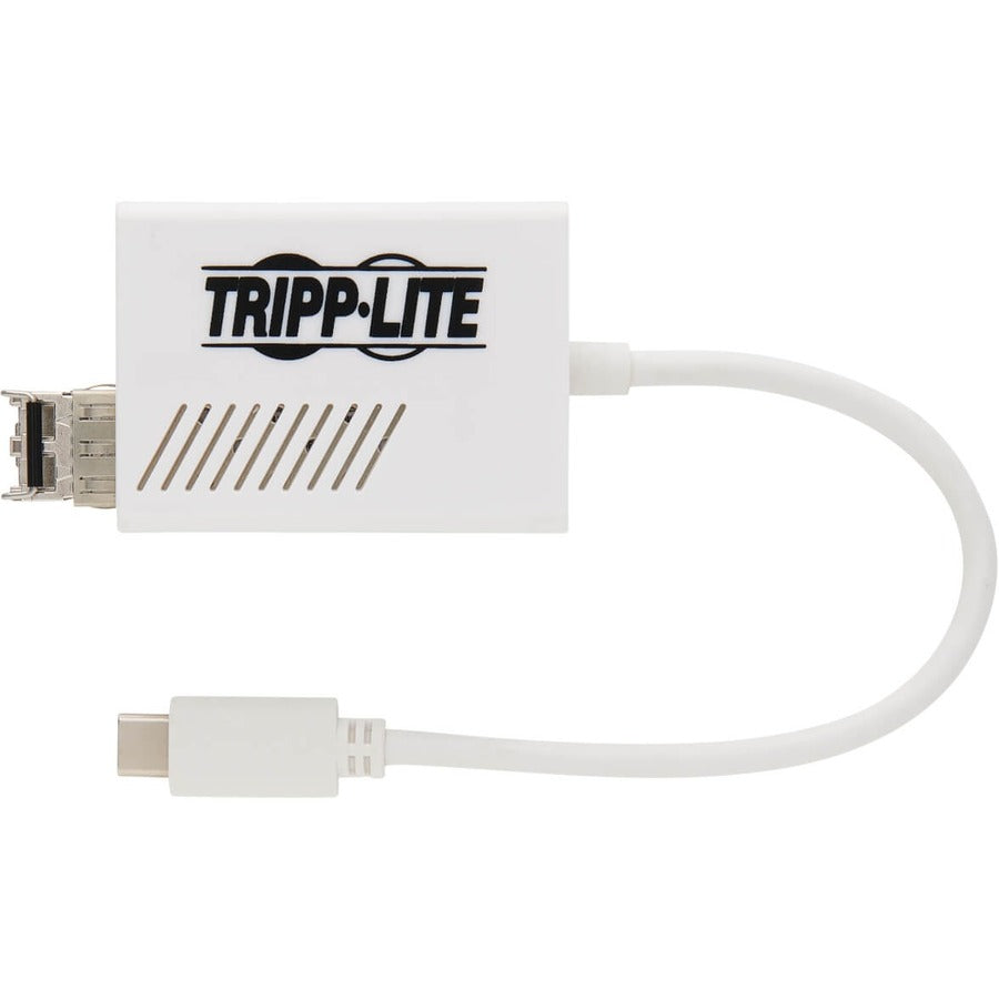 Eaton Tripp Lite Series USB-C 3.1 to Fiber Optic Transceiver Gigabit Ethernet Adapter, Singlemode, 1310 nm, LC, Up to 5 km