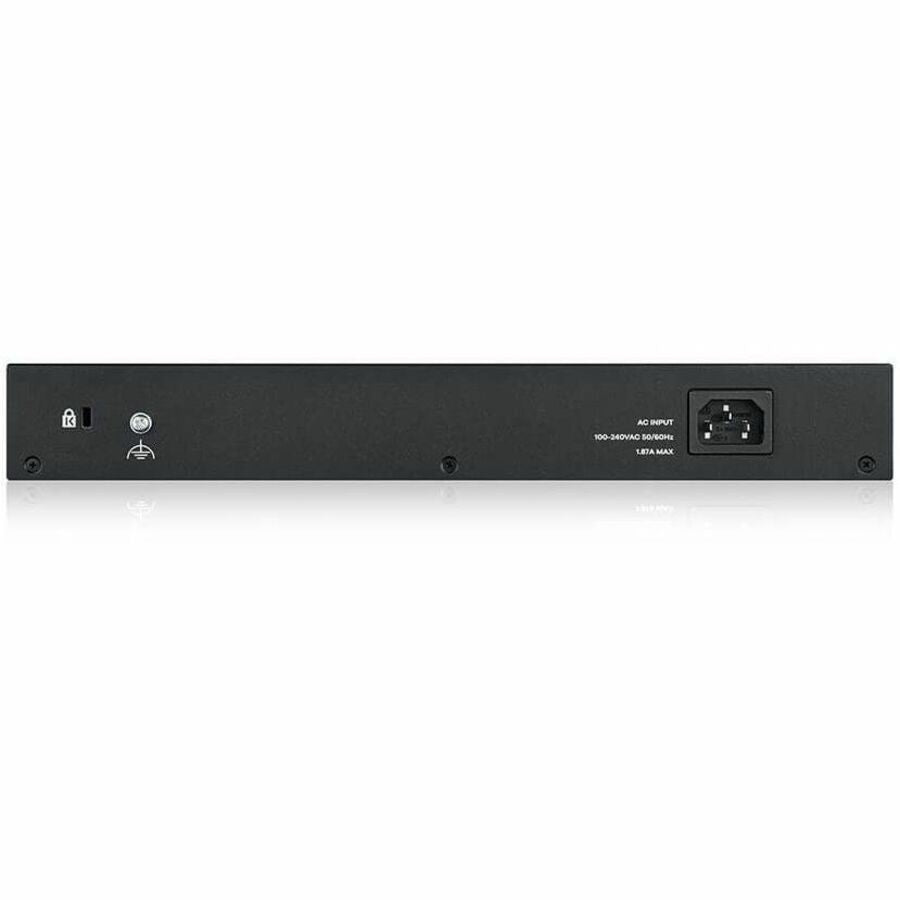 ZYXEL GS1900-24EP 24-Port Gigabit Smart Managed PoE Switch (Compact Design) | 12 PoE+ Ports at 130W