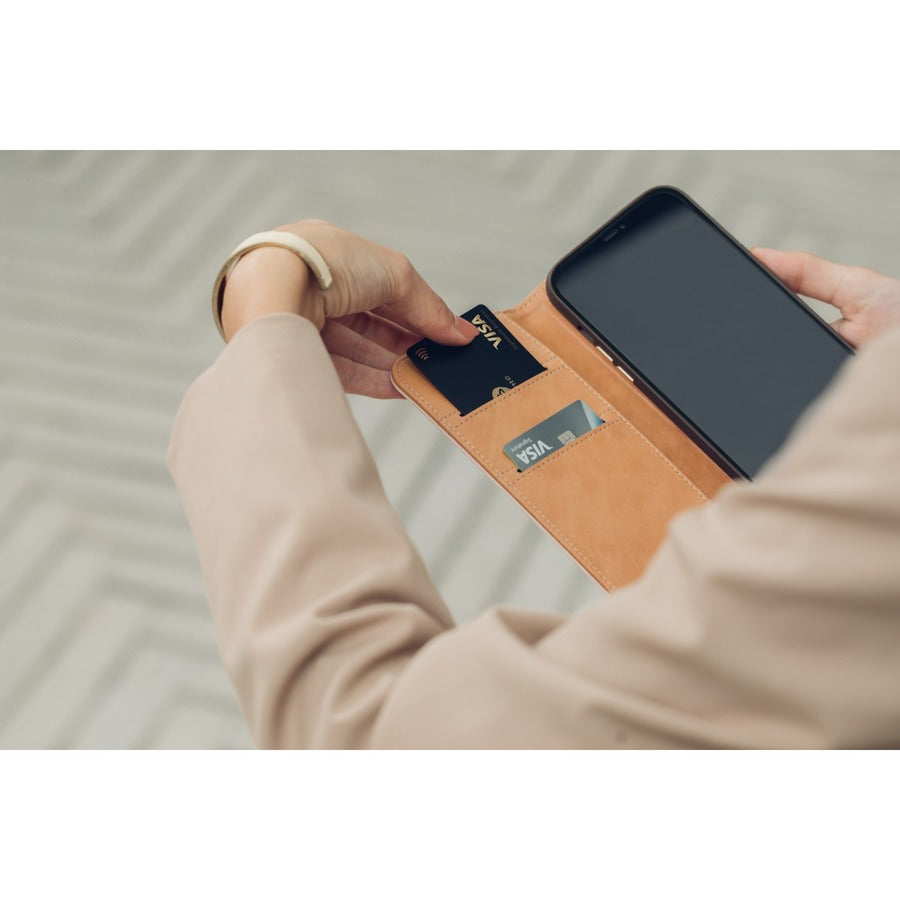 Moshi Overture Carrying Case (Wallet) Apple iPhone 12, iPhone 12 Pro Smartphone - Luna Pink