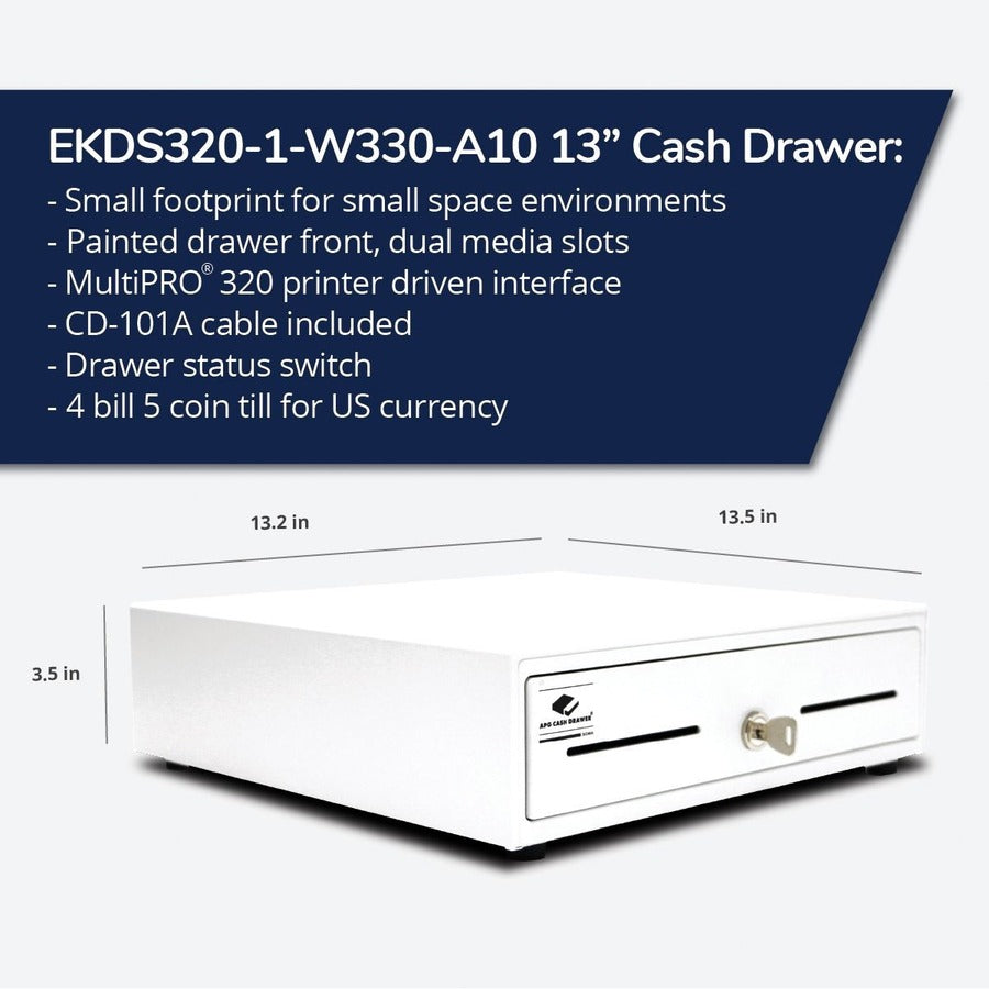 ARLO CASHDWR 1313 WHT 24V