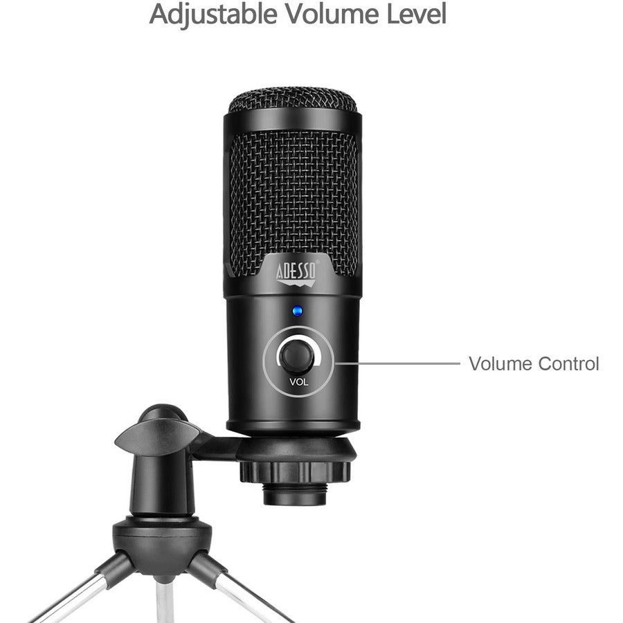 Adesso M4 Wired Condenser Microphone for Video Conferencing, Live Streaming, Meeting Room