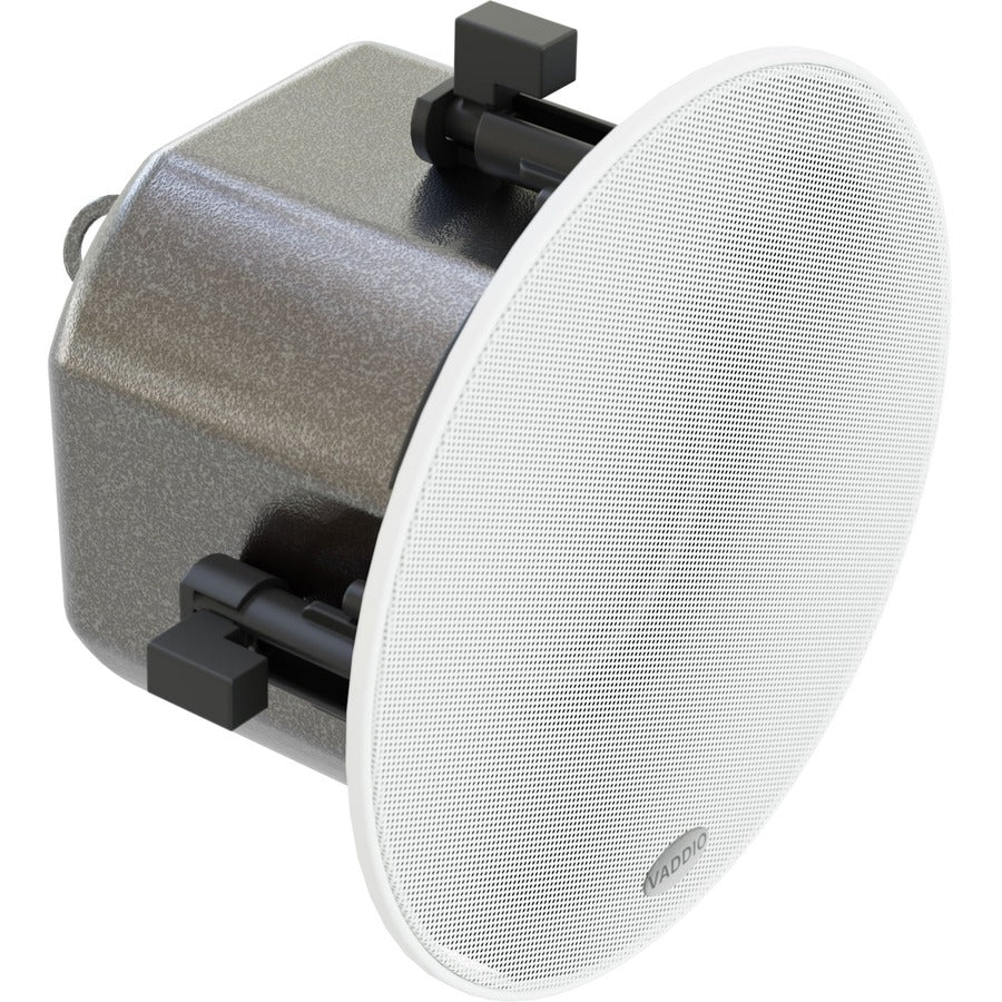 Vaddio 2-way Ceiling Mountable, Flush Mount, Wall Mountable, Recessed Mount, In-wall Speaker - 40 W RMS - White - TAA Compliant