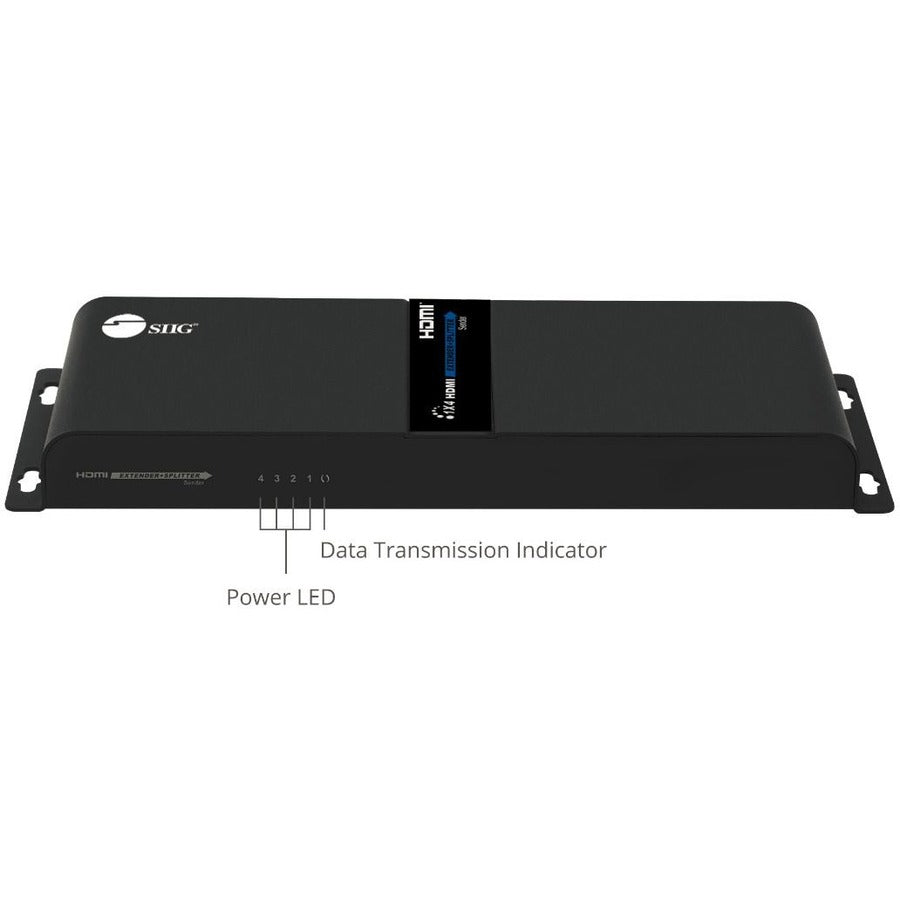 SIIG 1x4 1080p HDMI Splitter HDbitT over IP Extender Kit - 120m