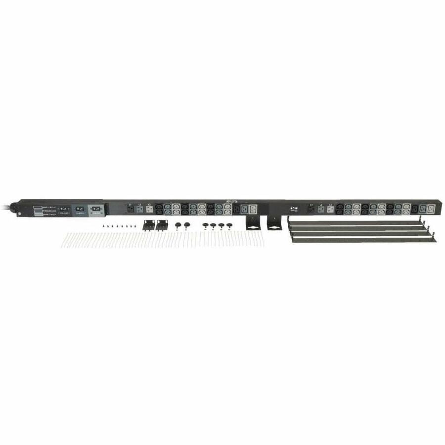 Eaton Tripp Lite Series 8.6kW 208/120V Three-Phase Basic PDU - 48 Outlets (36 C13, 6 C19, 6 5-15/20R), L21-30P Input, 6 ft. Cord, 70 in. 0U Rack