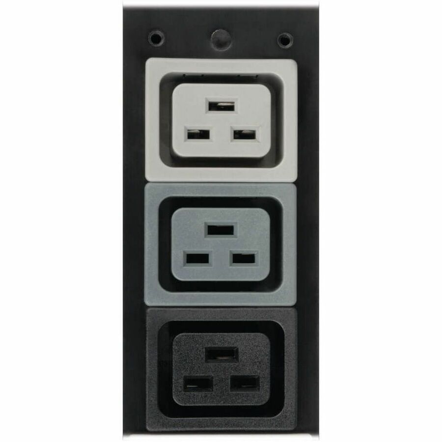 Eaton Tripp Lite Series 11.5kW 3-Phase Basic PDU - 45 208-240V Outlets (36 C13, 9 C19), IEC 309 16/20A Red 360-415V Input, 6 ft. Cord, 70 in. 0U