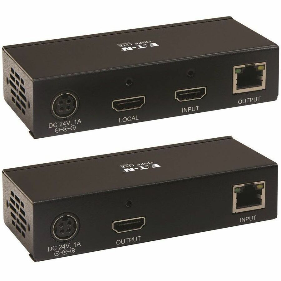 Eaton Tripp Lite Series HDMI over Cat6 Extender Kit, KVM Support, 4K 60Hz, 4:4:4, USB/IR, PoC, HDR, HDCP 2.2, 230 ft., TAA