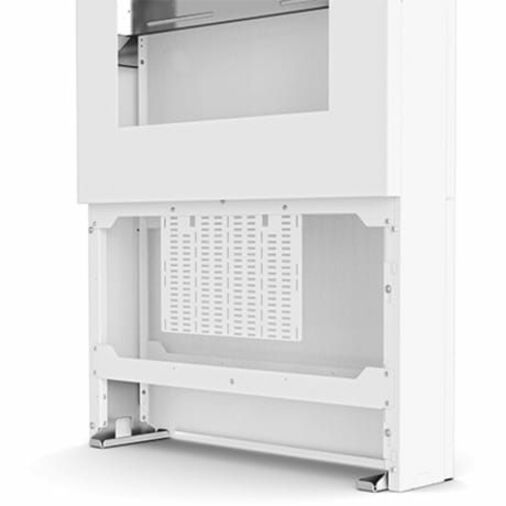 47 PORTRAIT FLOOR KIOSK WHITE