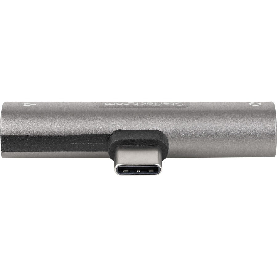 StarTech.com USB C Audio & Charge Adapter, USB-C Audio Adapter with 3.5mm Headset Jack and USB Type-C PD Charging, For USB-C Phone/Tablet